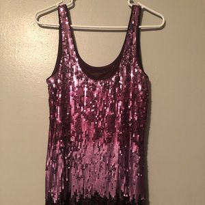Express Sequined Mini Dress
